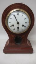 A balloon shape 8 day striking mantel clock