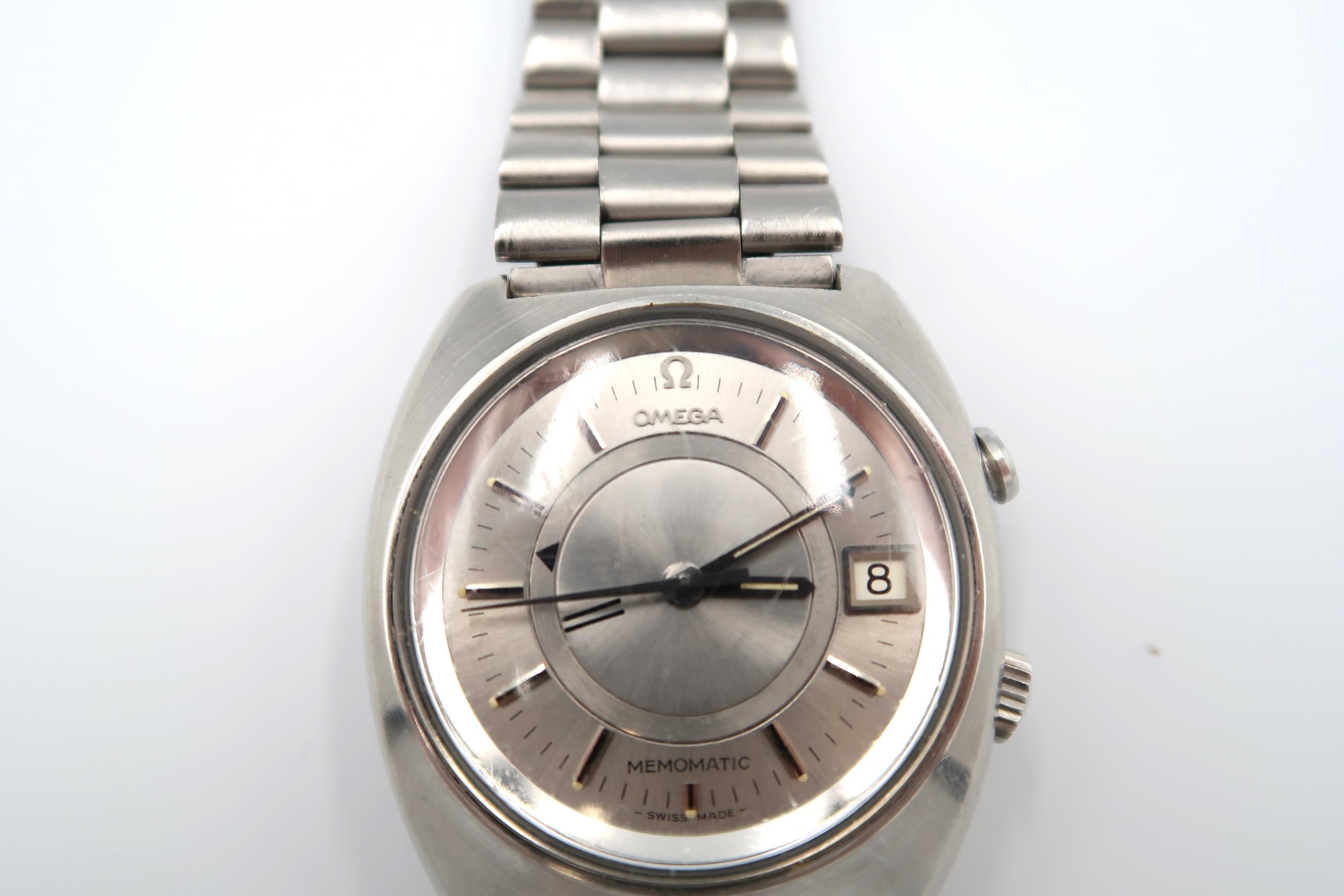A gents Omega Seamaster Memomatic bracelet wristwatch, early 1970's - running in the saleroom - Image 2 of 3