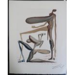 Salvador Dali - Print, unframed - Prodigality Purgatory - 18cm x 25cm - signed