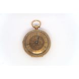 An 18ct gold pocket watch - approx weight 51 grams