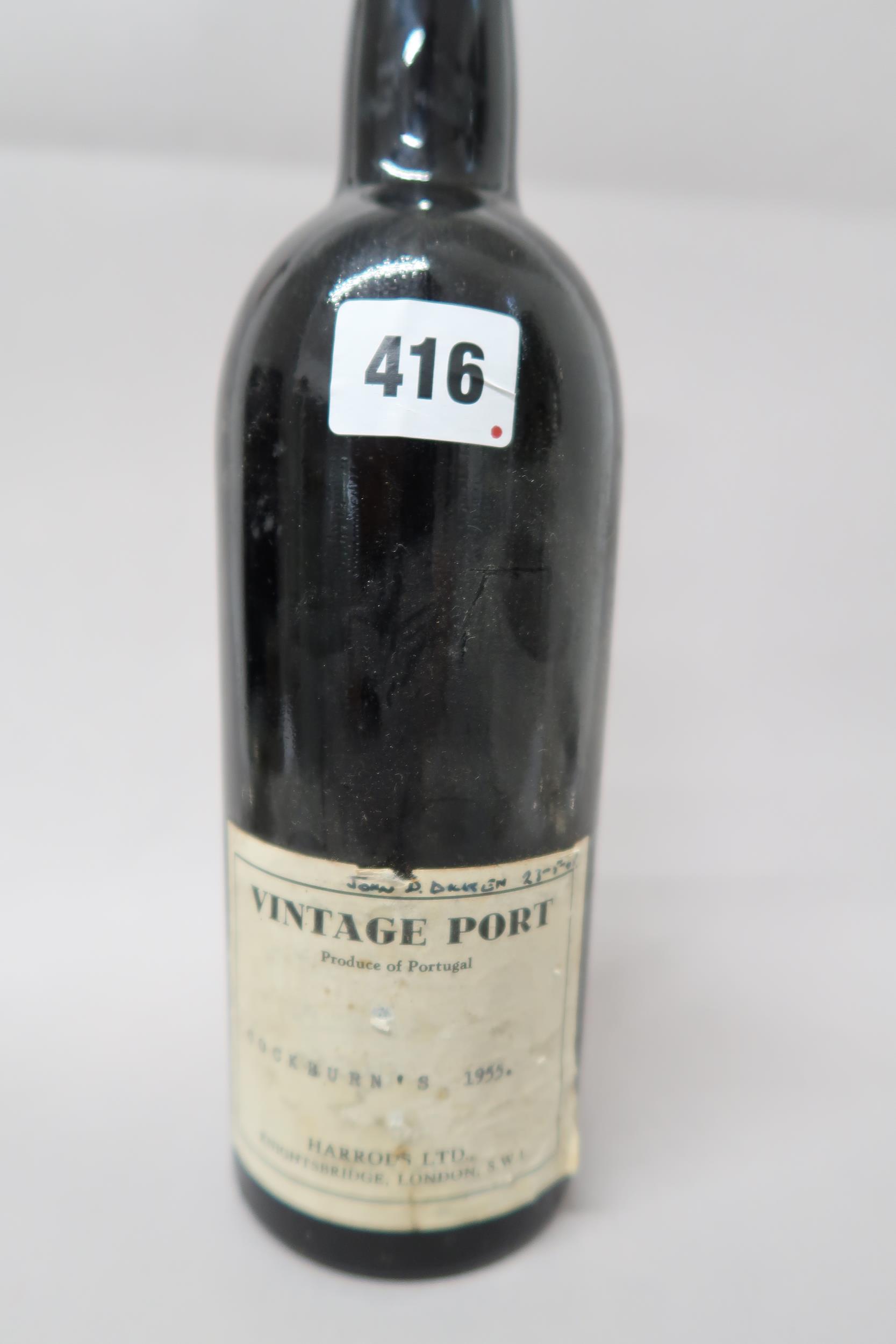 A bottle of 1955 Cockburns Port