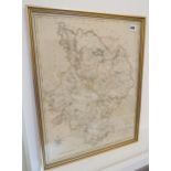 A map of Huntingdonshire by Cary circa 1809 - 56cm x 45cm