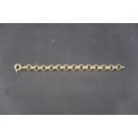 An 18ct yellow gold belcher bracelet, approx 23.5 grams, 18.5 cm long