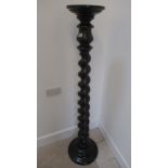 A good quality plant stand on a well turned barley twist stem - Height 142cm