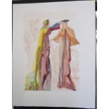 Salvador Dali - Print, unframed - Virgil's Last Worlds Purgatory - 17cm x 25cm - unsigned