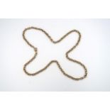 A belcher link chain. Stamped 9ct. Weight 19.20 grams.