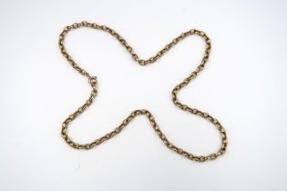 A belcher link chain. Stamped 9ct. Weight 19.20 grams.