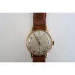 A Gents Allenby automatic watch on a brown leather strap, running in saleroom