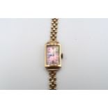 A 9ct gold ladies watch - approx total weight 12.6 grams