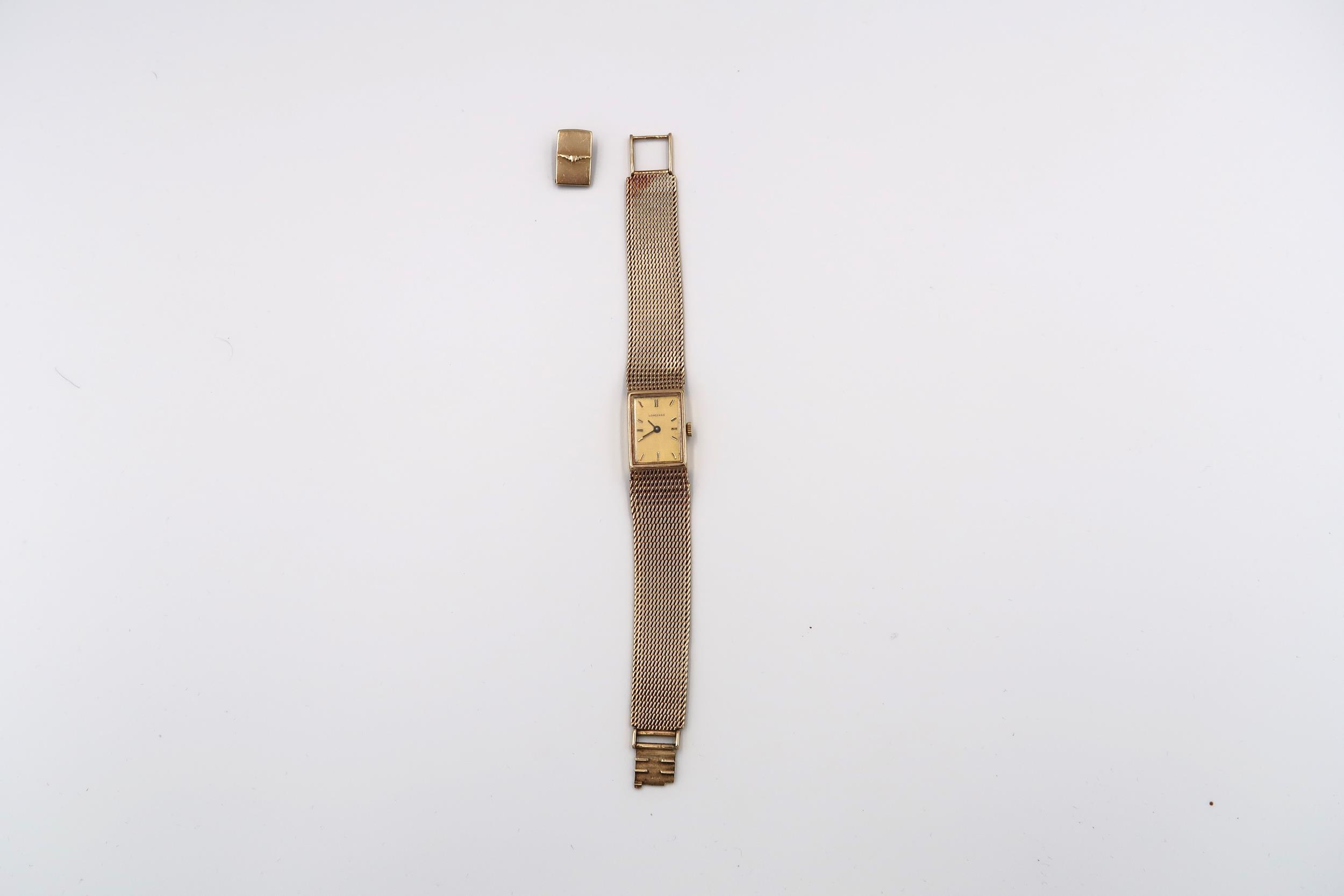 A 9ct yellow gold cased ladies Longines watch on bracelet strap, approx 38 grams - Image 2 of 2