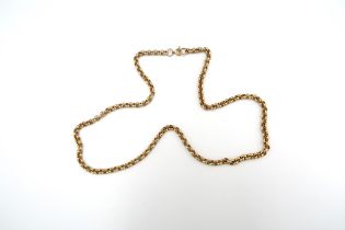 A 9ct yellow gold necklace, 48cm long, approx 19.2 grams