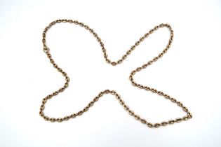 A 9ct gold anchor link chain. Weight 23.45 grams - length 67.5cm