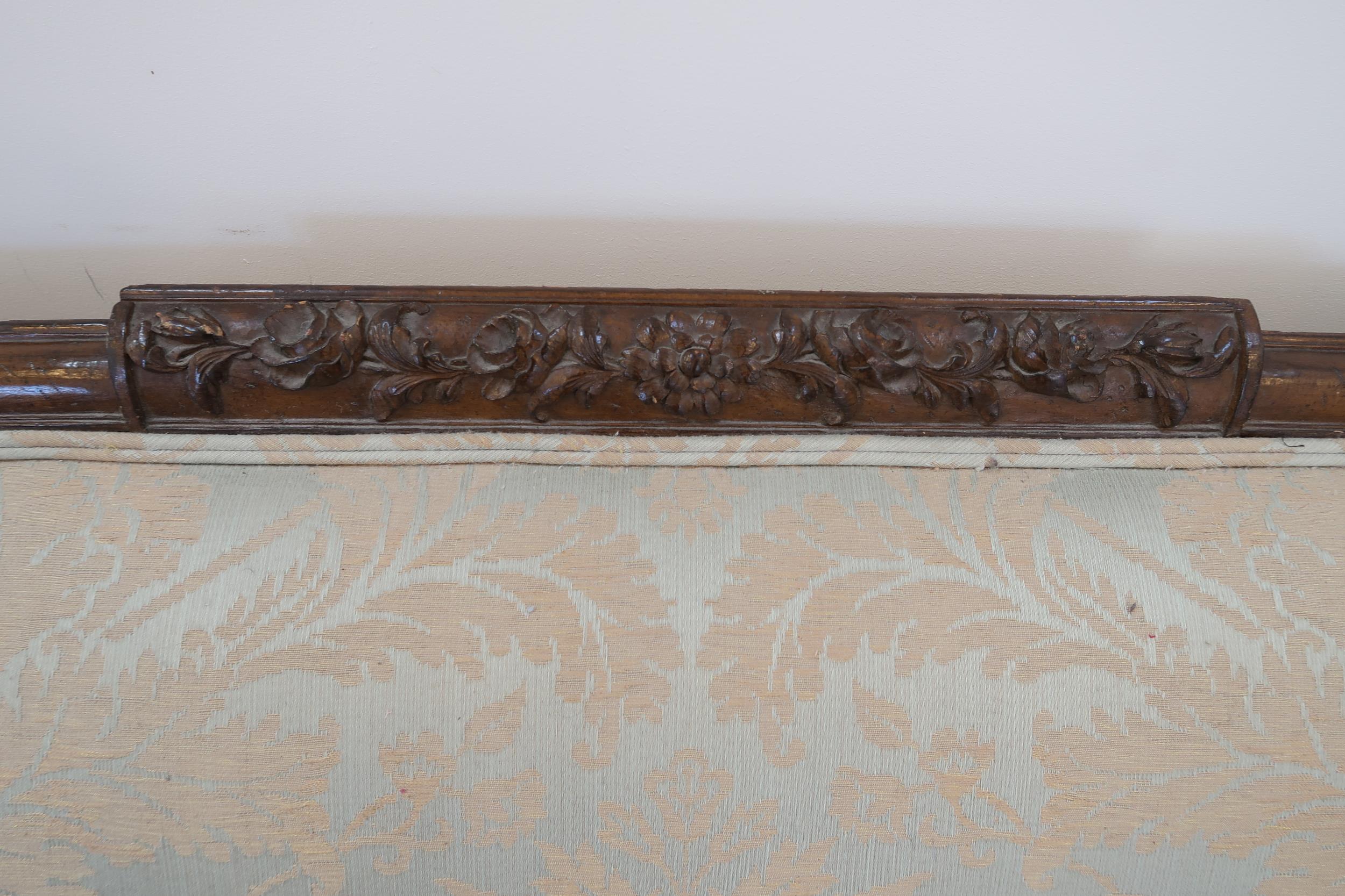 A large carved mahogany settee raised on four cabriole legs, 238cm wide - Image 3 of 3