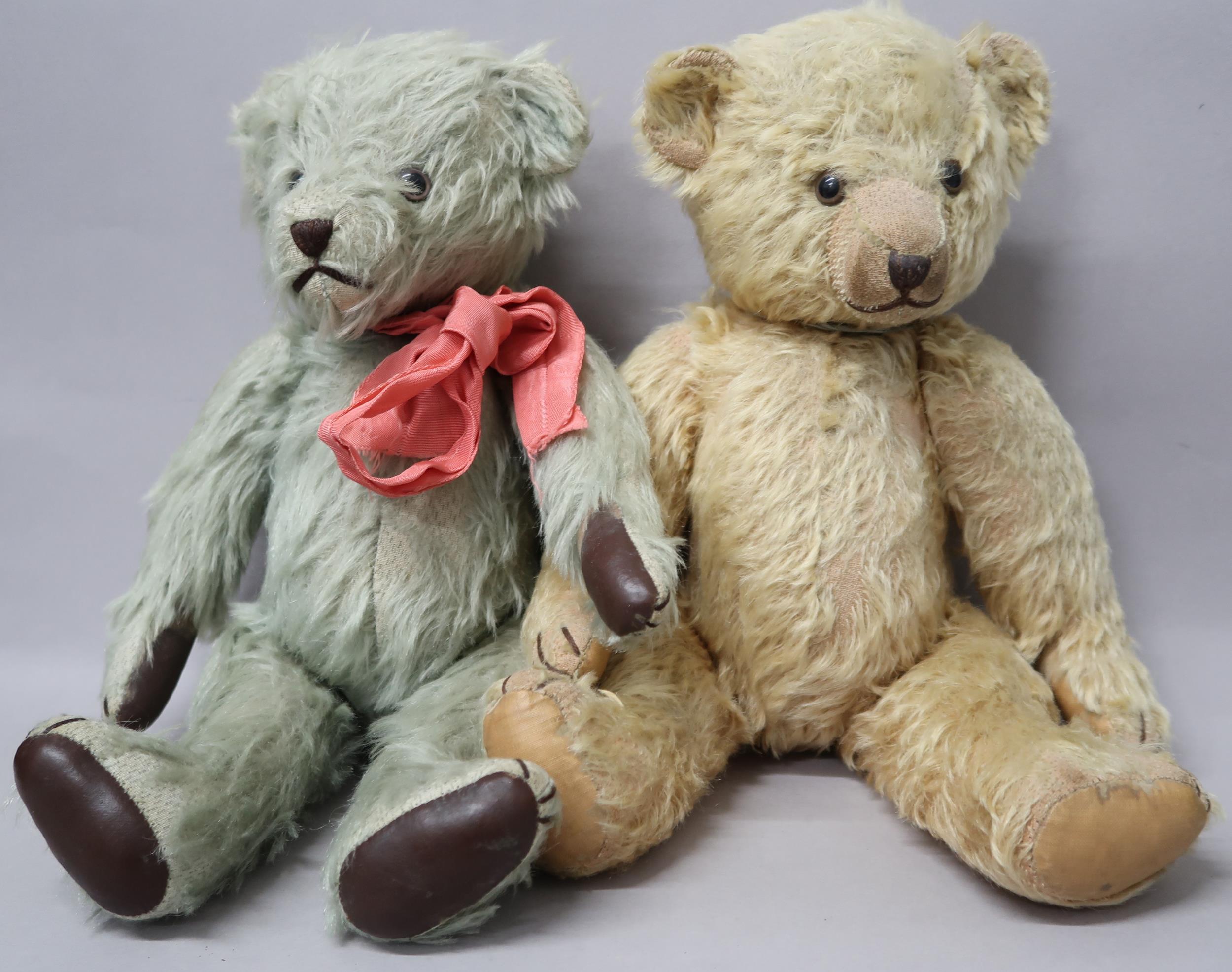Two vintage Teddy Bears, one being manufactured by Bedford Bears.