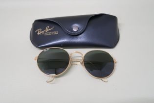 A pair of Ray-ban sunglasses