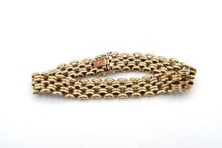A 9ct yellow gold bracelet - approx weight 31.94 grams