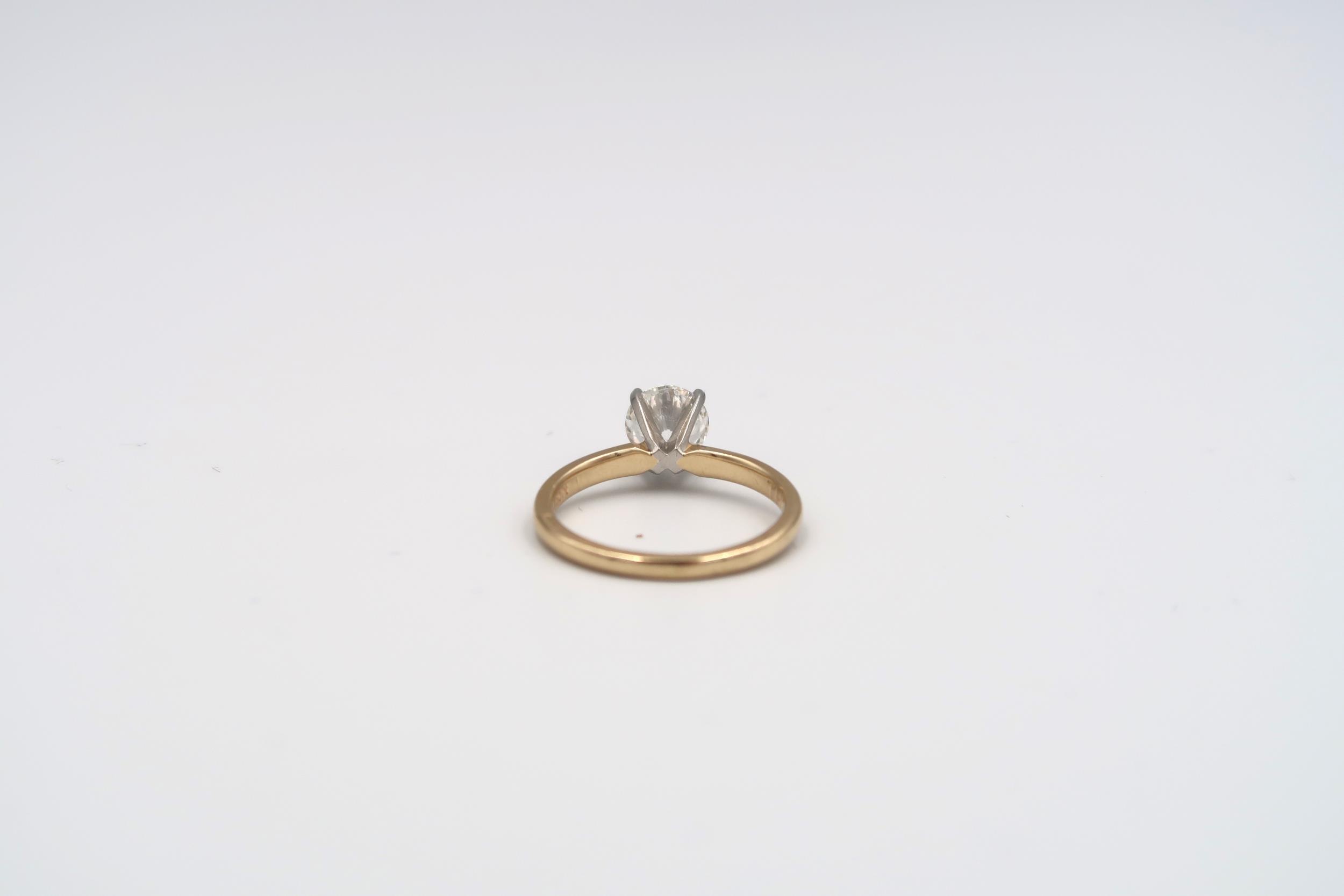 A classic diamond solitaire ring-The Leo Collection- the round brilliant cut diamond approx 1.11ct - Image 3 of 3