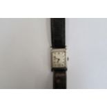 A Gents Zenith automatic watch on a black leather strap, running in saleroom