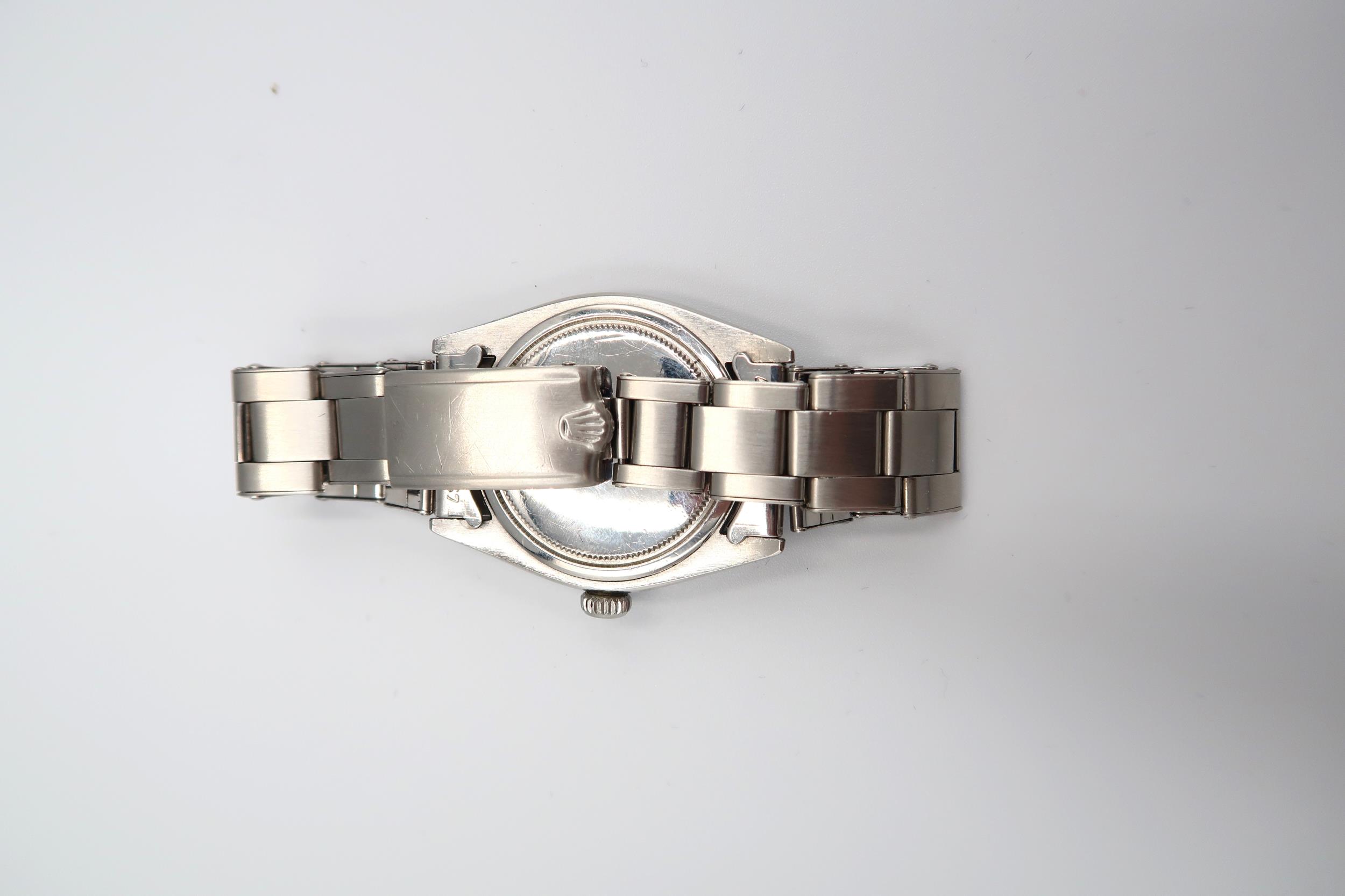An early Gents steel cased Rolex Oyster precision wristwatch - diameter 35mm not including screw - Bild 4 aus 5