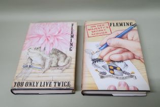 Fleming Ian, First editions of On Her Majesty's Secret Service and You Only Live Twice, both