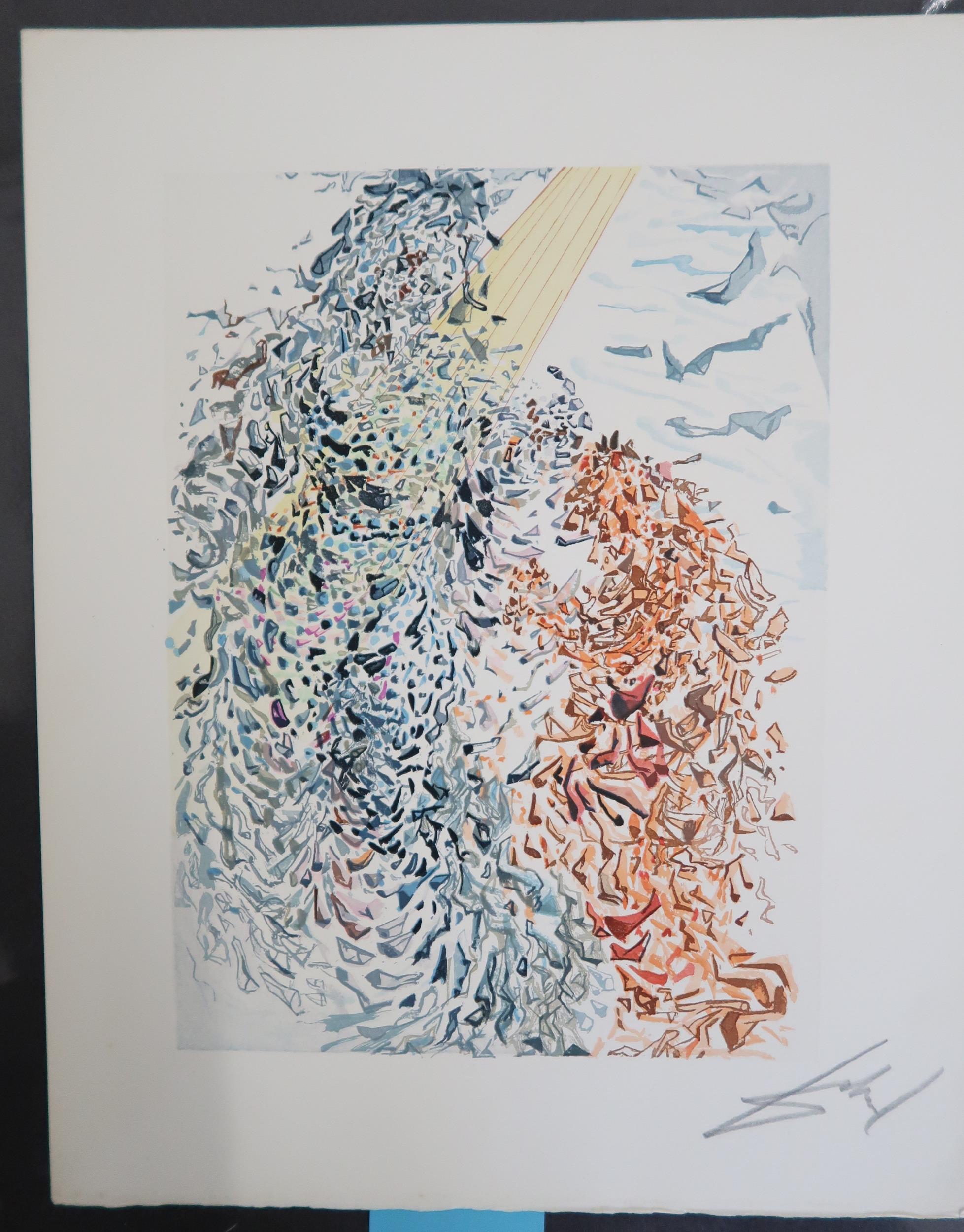 Salvador Dali - Print, unframed - The Dusk of Souls - 18cm x 24cm - signed