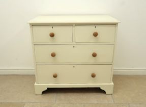 A Victorian pine chest recently renovated and re painted - Width 87cm x height 80cm x Depth 45cm