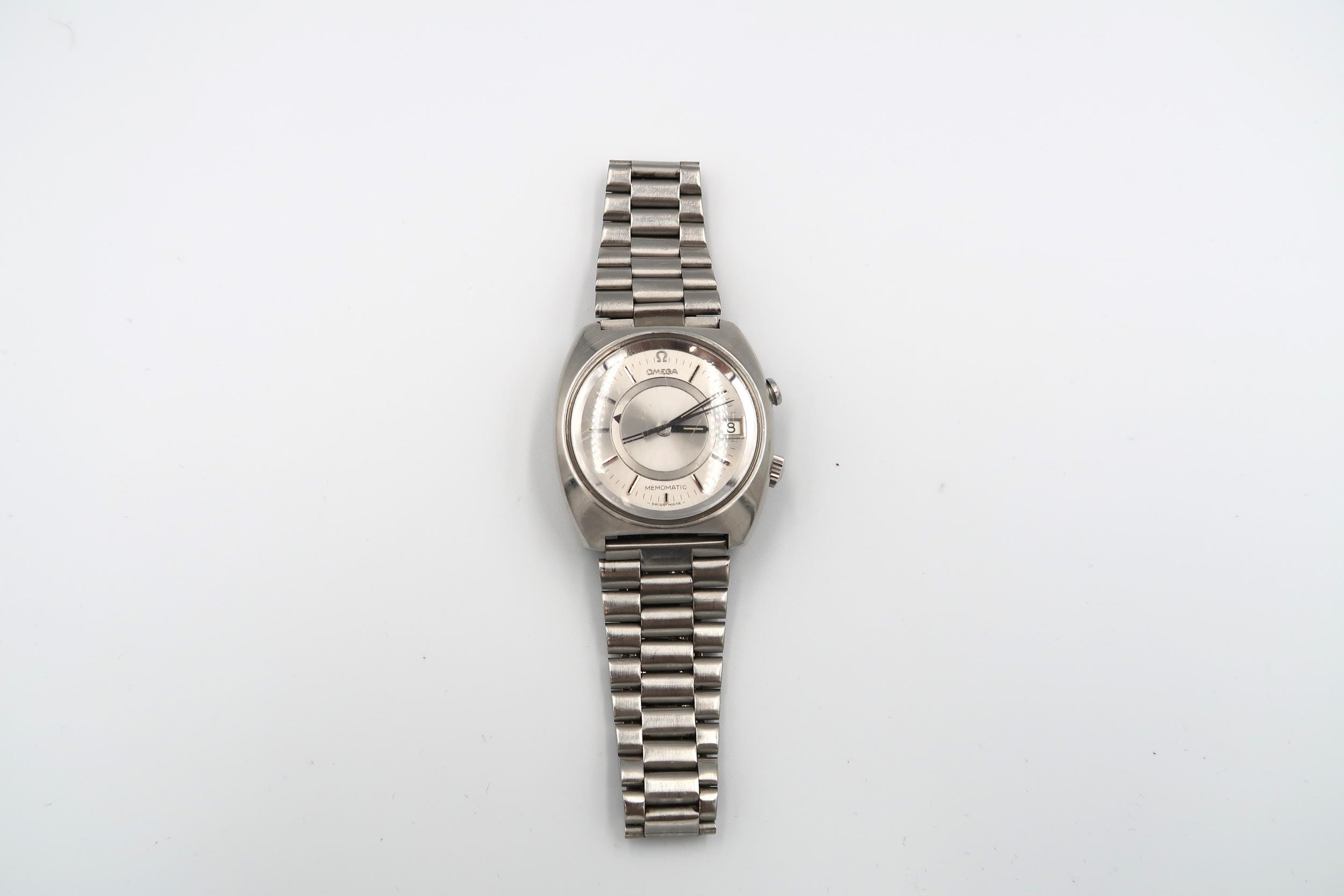 A gents Omega Seamaster Memomatic bracelet wristwatch, early 1970's - running in the saleroom