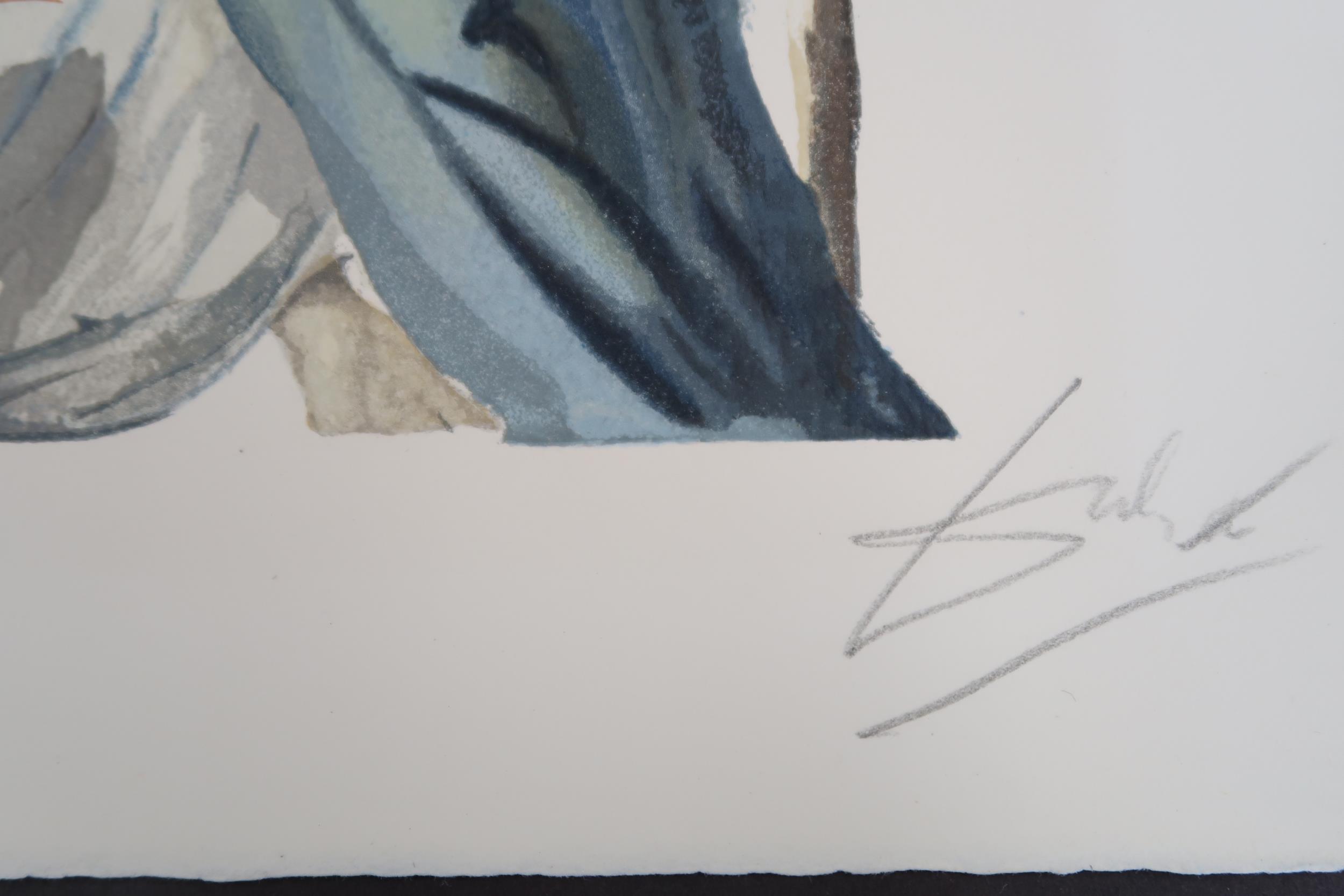 Salvador Dali - Print, unframed - The Blind for Envy Purgatory - 17cm x 25cm - signed - Image 2 of 2