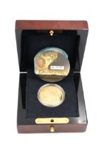A New Zealand 10 dollar face value coin in 22ct gold - Lord of the Rings, Frodo and The One Ring -