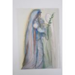 Salvador Dali - Print, unframed - Preparation for the Final Prayer Paradise - 17cm x 24cm - unsigned