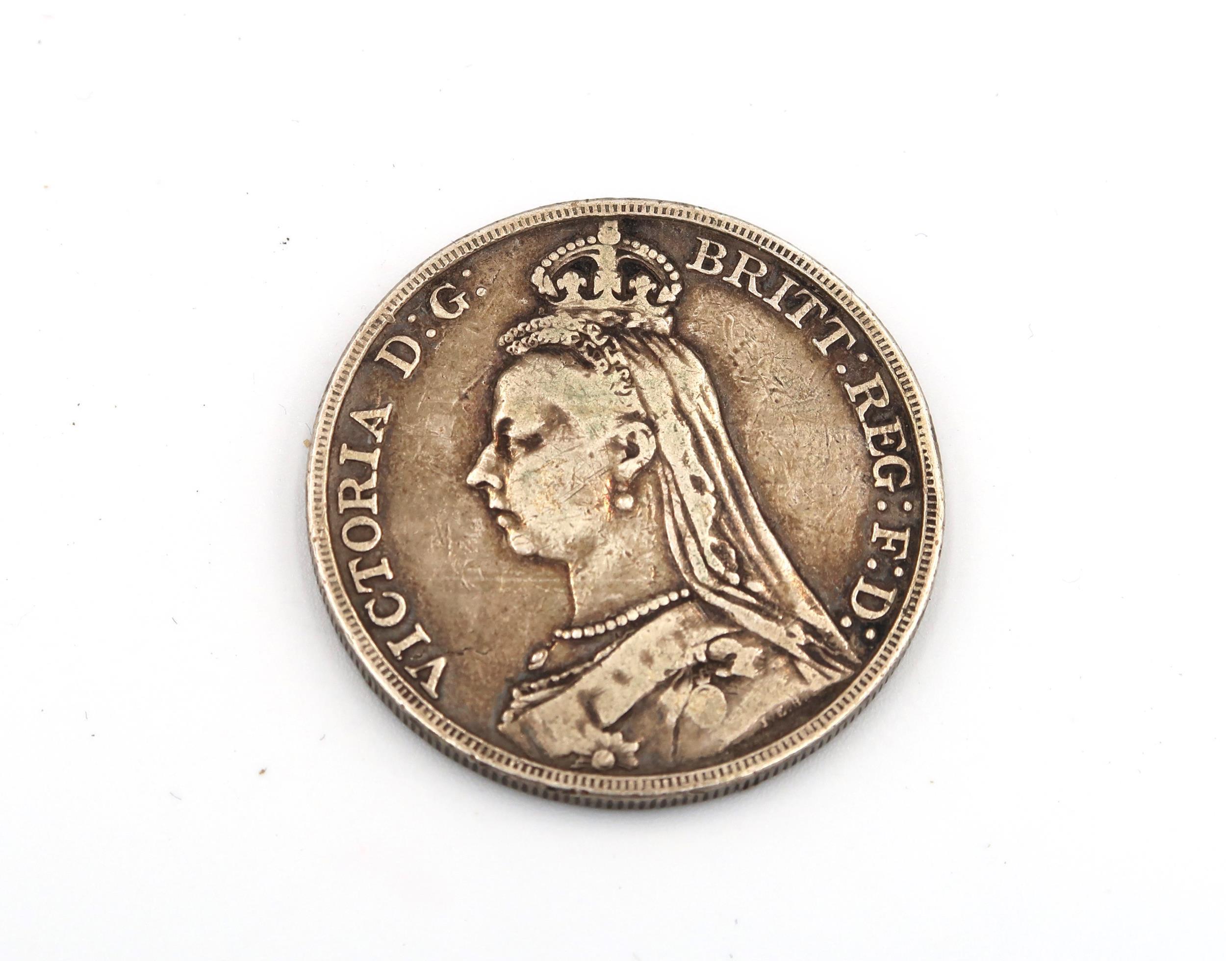 An 1890 Crown and other British coinage - Bild 2 aus 9