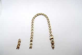 A 9ct yellow gold link bracelet, approx weight 5.8 grams