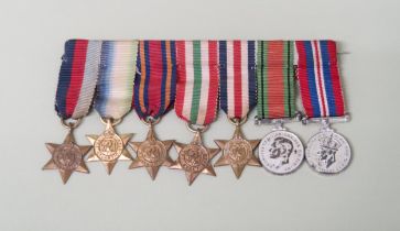 Miniature medals WWII incl. Defence medal, 1939-45 War medal, 1939-45 Star, Atlantic Star, Burma