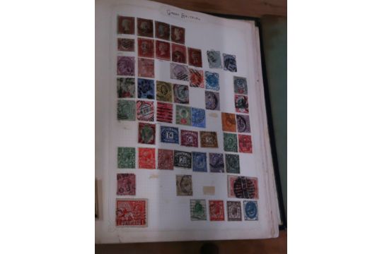 Four stamp albums containing world stamps, penny reds amongst. - Image 4 of 5