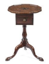 AN EARLY GEORGE III WELSH OAK AND FRUITWOOD TRIPOD TABLE SOUTH WALES, C.1760 the dodecagonal top