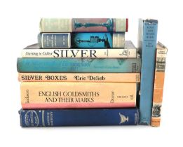 A mixed lot of silver reference books, including: The Silversmiths of Birmingham, Jacksons English