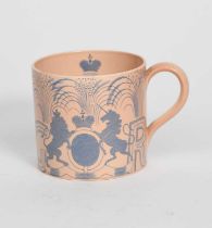 'King George VI and Queen Elizabeth' 1937 a rare Wedgwood Pottery Coronation mug designed by Eric