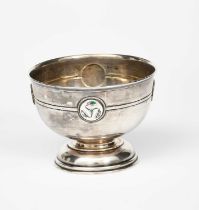 A Liberty & Co silver footed bowl designed by Archibald Knox, model 2250, circular section, with