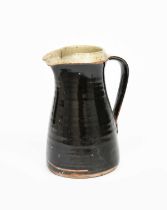Φ William 'Bill' Marshall (1923-2007) a Leach Pottery stoneware jug, tapering cylindrical form, with