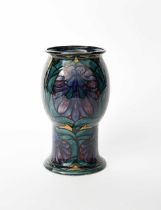 An S Hancock & Sons Morrisware vase designed by George Cartlidge, pattern C.79, swollen