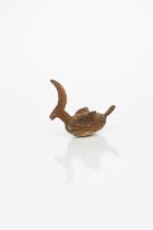 Ian Godfrey (1942-1992) Bird whistle, a stoneware whistle, with incised and pierced decoration