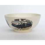A modern Wedgwood Boat Race bowl designed by Eric Ravilious, originally designed in 1938, this