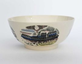 A modern Wedgwood Boat Race bowl designed by Eric Ravilious, originally designed in 1938, this