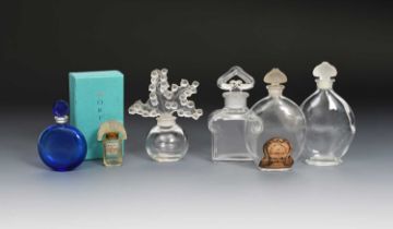 'Clairefontaine' a Lalique clear and frosted glass scent bottle and stopper originally designed by