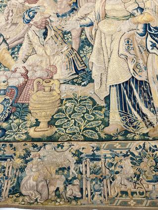 A FINE FLEMISH ALLEGORICAL TAPESTRY LATE 16TH / EARLY 17TH CENTURY woven in wool and silks, the - Image 19 of 27