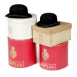 TWO BOWLER HATS BY LOCK & CO, EARLY 20TH CENTURY each marked 'Lock & Co. Hatters, St. James's St,
