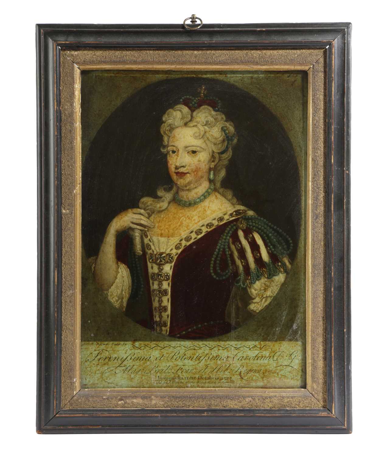A PAIR OF REVERSE GLASS PORTRAITS LATE 18TH CENTURY of 'The Right Hon.ble Philip Lord Hardwicke' and - Image 3 of 3