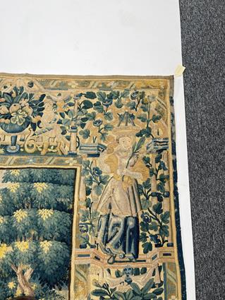 A FINE FLEMISH ALLEGORICAL TAPESTRY LATE 16TH / EARLY 17TH CENTURY woven in wool and silks, the - Image 13 of 27