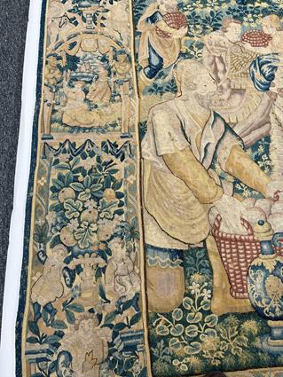 A FINE FLEMISH ALLEGORICAL TAPESTRY LATE 16TH / EARLY 17TH CENTURY woven in wool and silks, the - Image 24 of 27
