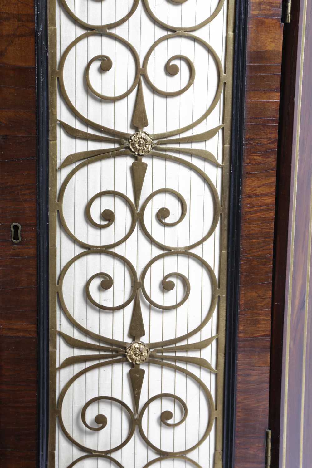 A RARE REGENCY GONCALO ALVES BREAKFRONT SIDE CABINET BY GEORGE BULLOCK, EARLY 19TH CENTURY with - Image 4 of 4